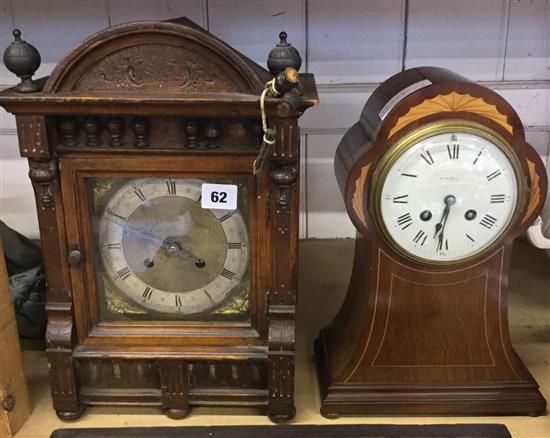 Balloon clock and another mantel clock